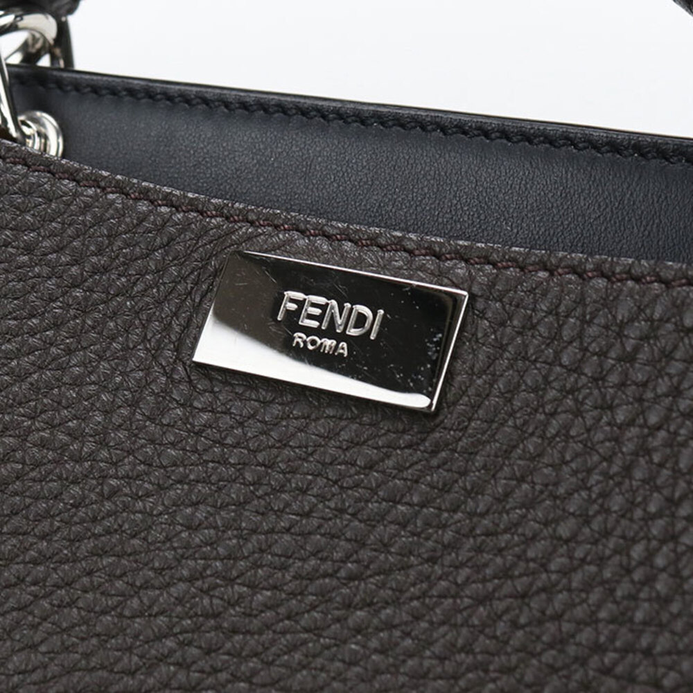 FENDI handbag 7VA506 Mini Essential Peekaboo women's brown - Picture 5 of 8